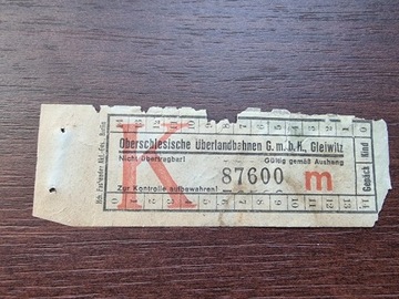 bilet Gliwice Gleiwitz
