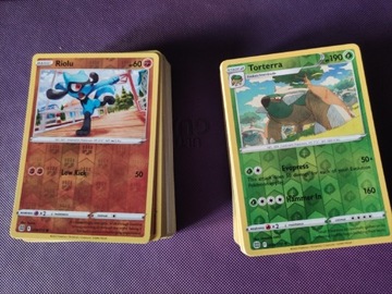 Karty Pokemon - 100 oryginalnych kart reverse holo