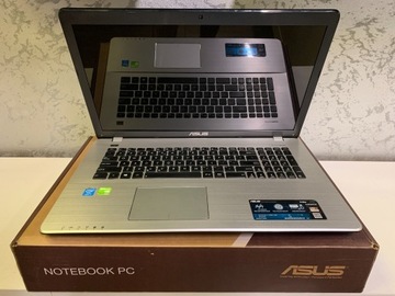 Laptop 17" ASUS X750J, Intel i7, 8 GB, SSD 500 GB, Windows 11