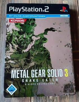 Metal Gear Solid 3 Snake Eater PS2 PAL Steelbook
