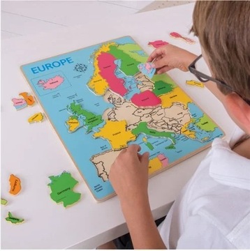 Bigjigs Toys, puzzle, Mapa Europy, 25 el.