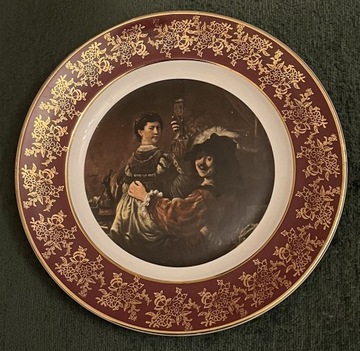 Przepiękny talerz z malowidłem - Rembrandt