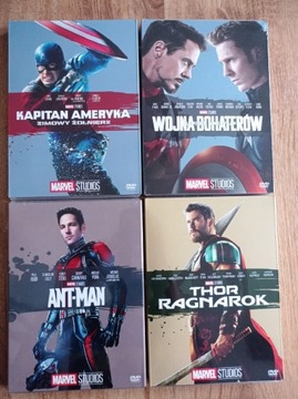 Marvel, Kapitan Ameryka, Ant-man, Thor PL 4xDVD