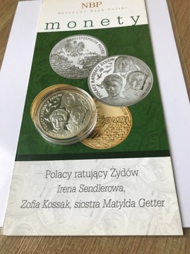 20 zł POLACY RATUJĄCY ŻYDÓW 2009 r z folderem