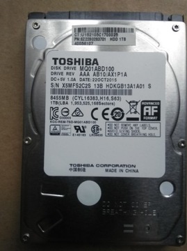 Dysk HDD Toshiba 1TB 2.5" MQ01ABD100