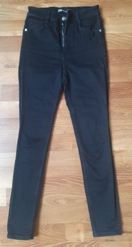 Czarne spodnie jeansowe ZARA 36