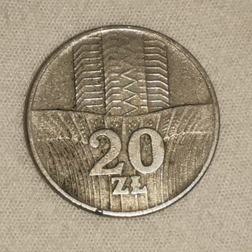 [12] 20 złotych - rok 1976 - Wieżowiec I Kłosy