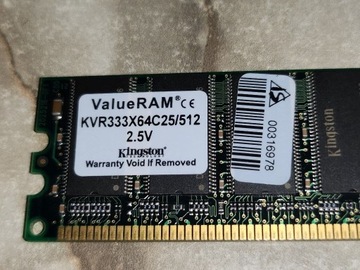 Pamięć RAM DDR 512MB Do starego komputera 