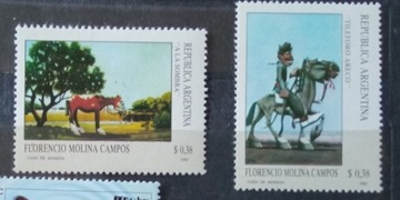 Znaczki **Argentyna 1992r Mi 2133-34 Konie