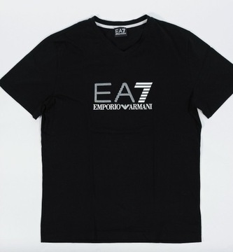 Koszulka czarna EA7 Emporio Armani rozmiar L/XL