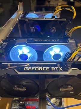 Nowa koparka kryptowalut z fakturą , 4 x RTX 2060S