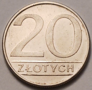 20 zł złotych 1986 r.