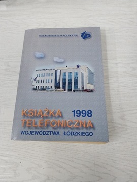 Książka telefoniczna woj. łódzkiego 1998r