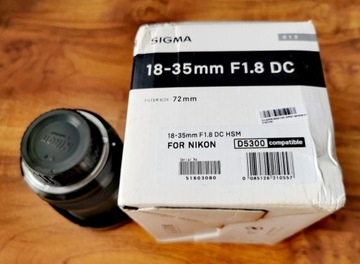 Obiektyw Sigma Nikon F 18-35 mm f/1.8 DC HSM ART