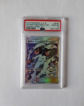 PSA 10 Pokemon Aether Foundation Employee HIF SV77