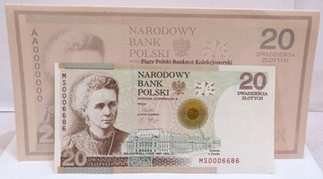 20 ZŁ ZŁOTYCH MARIA SKŁODOWSKA CURIE 0006686