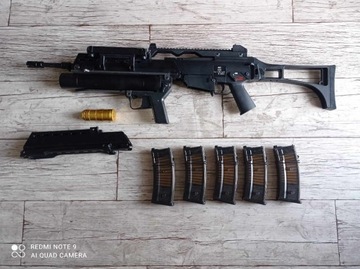 replika GBBR WE g36E granatnik ASG  AG36 we-999