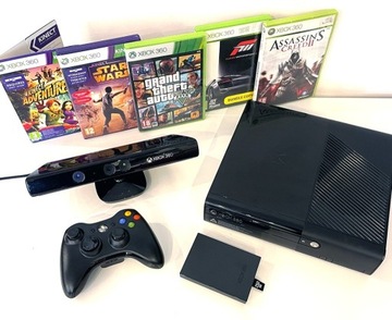 Xbox 360E Pad Kinect Zestaw gier Dysk 250 Gb