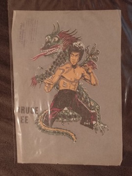 wprasowanka retro BRUCE LEE (uszkodzona)