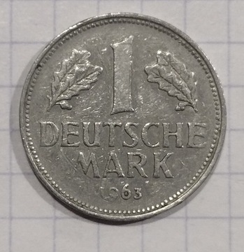 #231 Niemcy - RFN 1 marka 1963 J