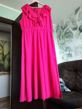 Sukienka Bodyflirt różowa 48/50/52+gratis 