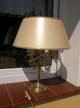  mosiężna lampa - lampka 4 ramiona 