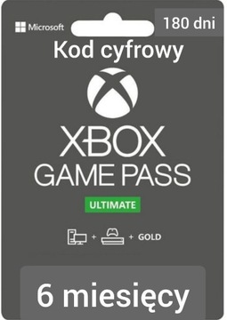 XBOX LIVE GOLD 6 miesięcy + XBOX GAME PASS klucz