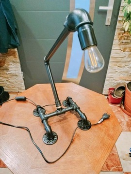 Piękna lampa ręcznie wykonana! Loft/vintage