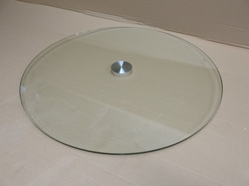 Blat szklany przezroczysty okrągły śr.70cm gr.1cm