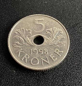 Norwegia 5 koron 1998