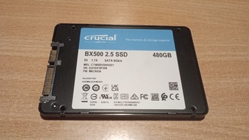 SSD Crucial BX500 480GB SSD używany SMART