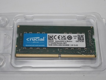 Crucial DDR4-3200 SODIMM 1,2V CL22  16GB nowa