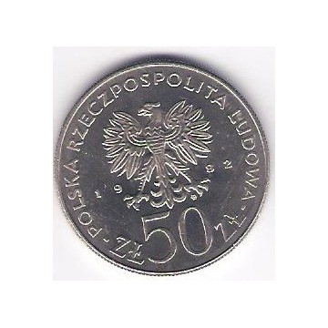 Moneta 50 zł -1982r. Bolesław III Krzywousty