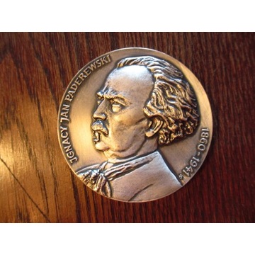 Ignacy Jan Paderewski Traktat pokoju medal 