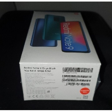 Xiaomi Redmi Note 9, 3GB/64GB Onyx Black