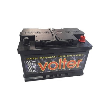Akumulator Volter 74Ah 680A 12V P+/L+