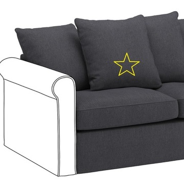 nowy pokrowiec IKEA GRONLID pokrycie na poduszki