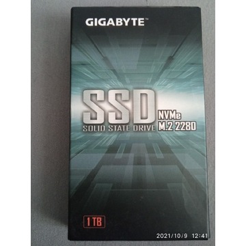 Dysk SSD Gigabyte 1TB M.2 2280 PCIe 3.0 x4 NVMe