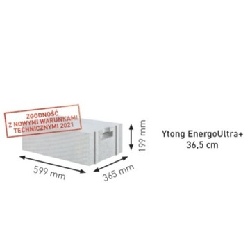 YTONG ENERGO ULTRA+ 36,5cm beton komórkowy suporex