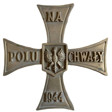 Krzyż Walecznych 1944. Plakieta patriotyczna