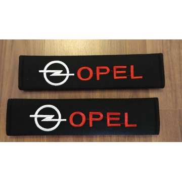 Opel nakładki na pasy bezpieczeństwa 2 sztuki Logo
