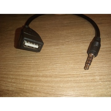 Kabel mini Jack 3.5mm - USB nowy