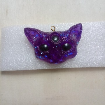 Głowa kota z zywicy kawaii japan cute goth