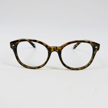 KYUSU oprawki okulary vintage plastikowe brązowe