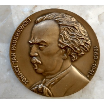 Medal Paderewski Traktat Versal PTAiN 1986 brąz