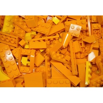 LEGO mix pomarańczowe orange 200g