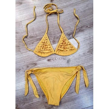70 żółte Bikini wiązane Góra dół ŚLICZNE 146