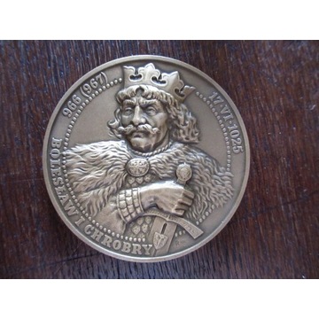 Bolesław I Chrobry  brąz medal 