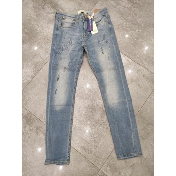 Jeansy spodnie chłopięce 146 cm jeansowe nowe hit
