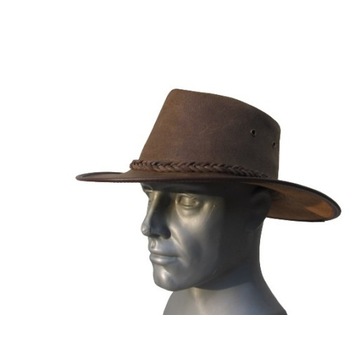 kapelusz skórzany